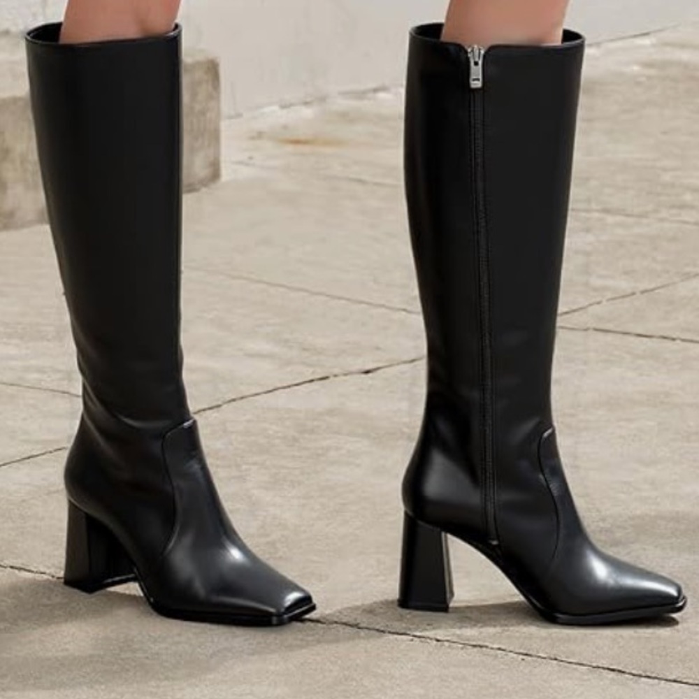 IDIFU Long Autumn Boots for women size 9 color black - Picture 3 of 4